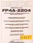 Deckel-Deckel FP3A Universal Milling Boring Spare Parts Manual Year (1981)-FP3A-04